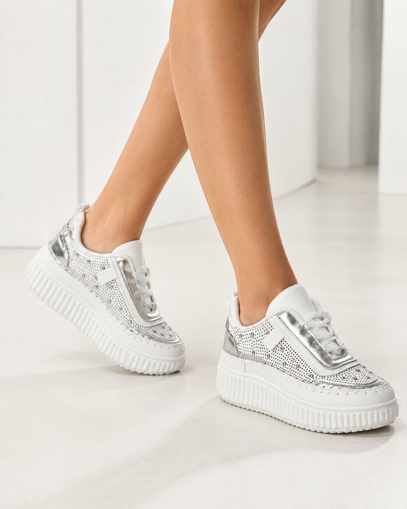 Sneaker Nap+Strass SILVER