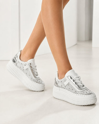 Sneaker Nap+Strass SILVER