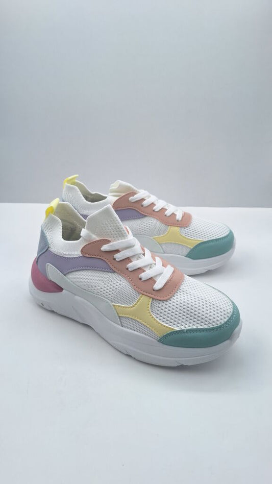 Colorful Mesh Sneakers with Soft Cushioning