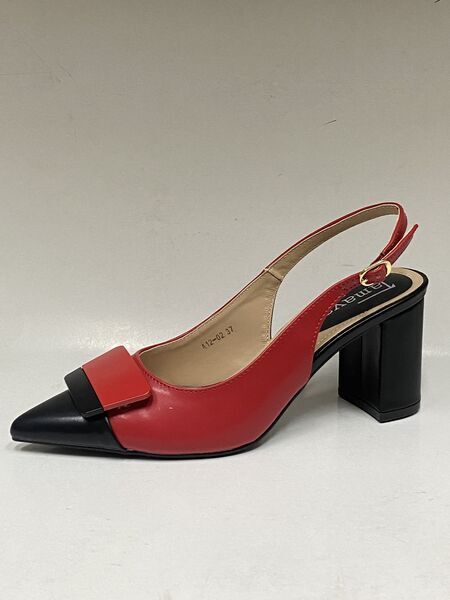 Sling-Back Nappa RED/BLK