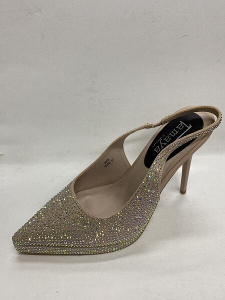 Sling-Back Strass NUDE
