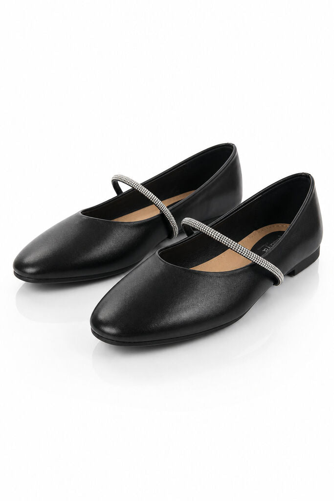 Mary Jane Shoe Nappa BLACK