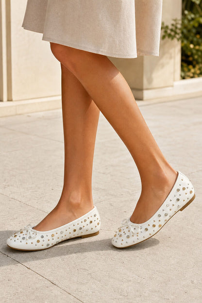 Ballerina Stud.Nap WHITE