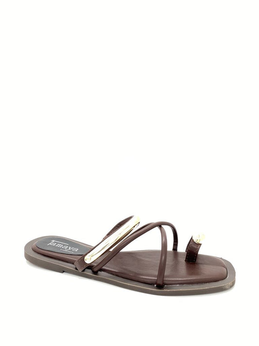 Flat Shoe Nappa BROWN