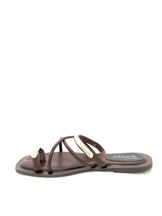 Flat Shoe Nappa BROWN