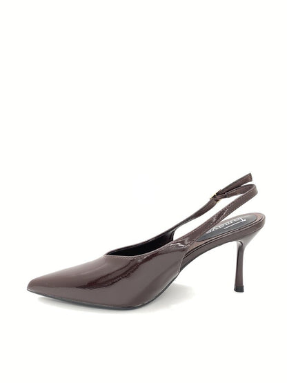 Sling-Back Vernice BROWN