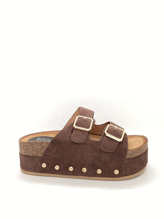 Slide Suede BROWN