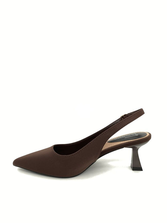 Sling-Back Tessuto BROWN