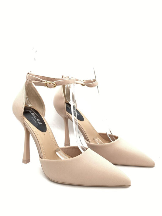Ankle Strap Pump Tessuto NUDE