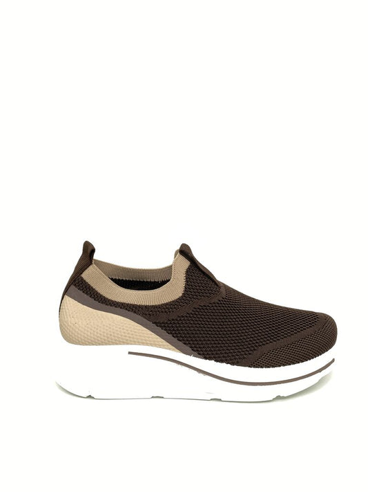 Slip on Sock/Mesh BROWN