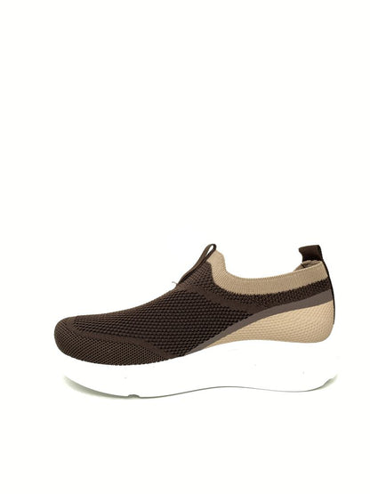 Slip on Sock/Mesh BROWN