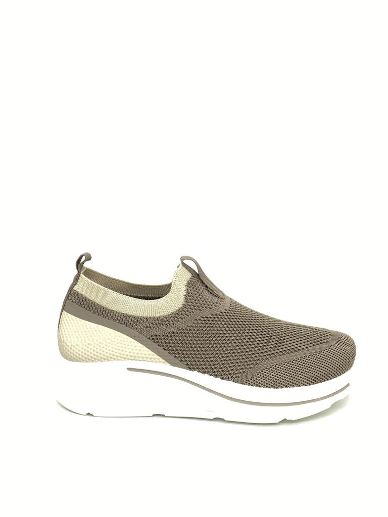 Slip on Sock/Mesh TAUPE