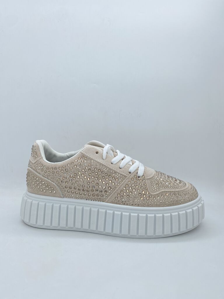 Sneaker Strass BEIGE