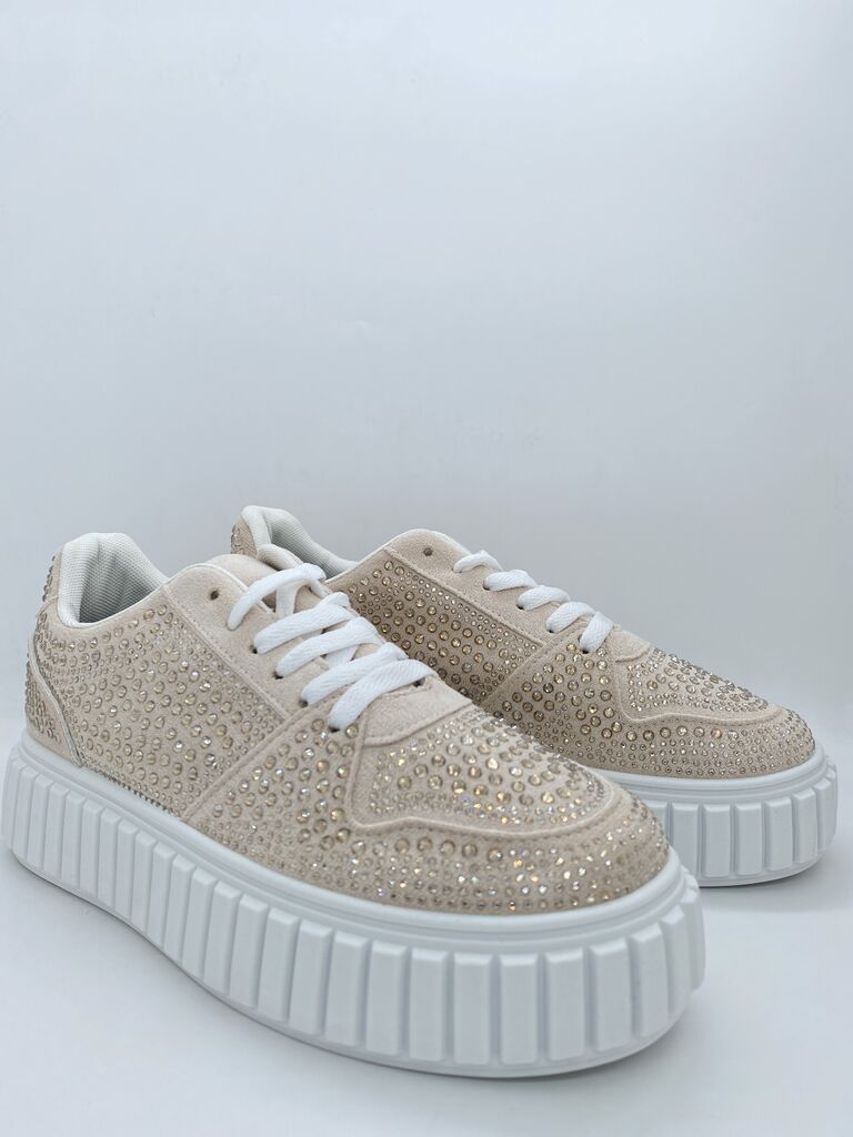 Sneaker Strass BEIGE