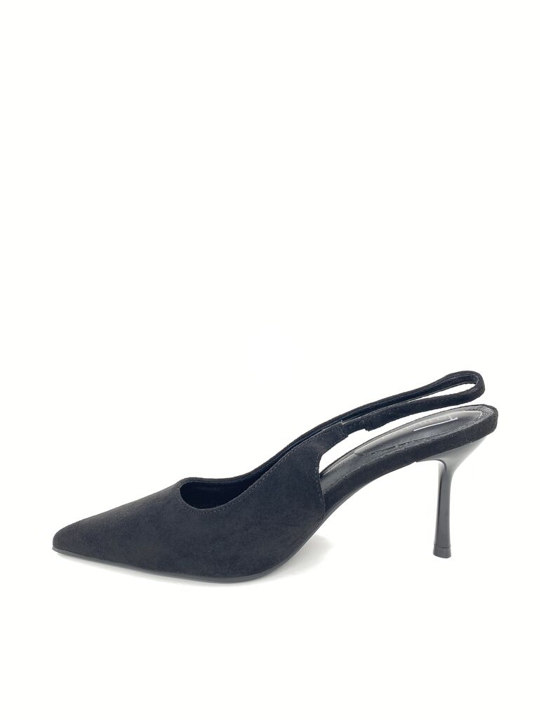 Sling-Back Suede BLACK