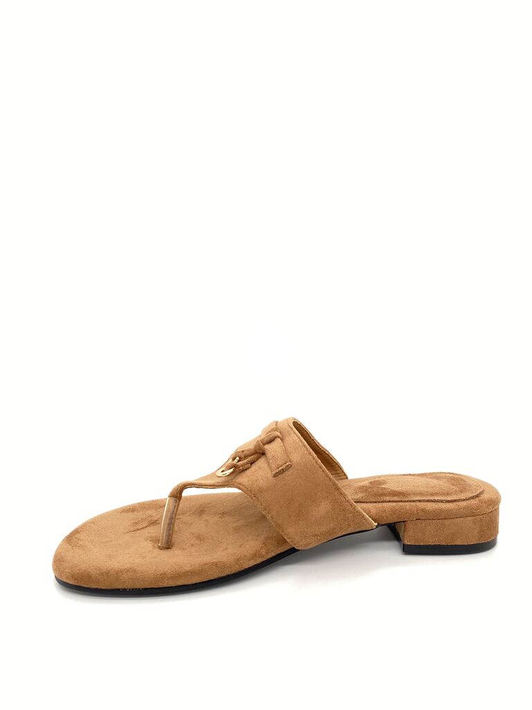 Flat Shoe Suede CAMEL
