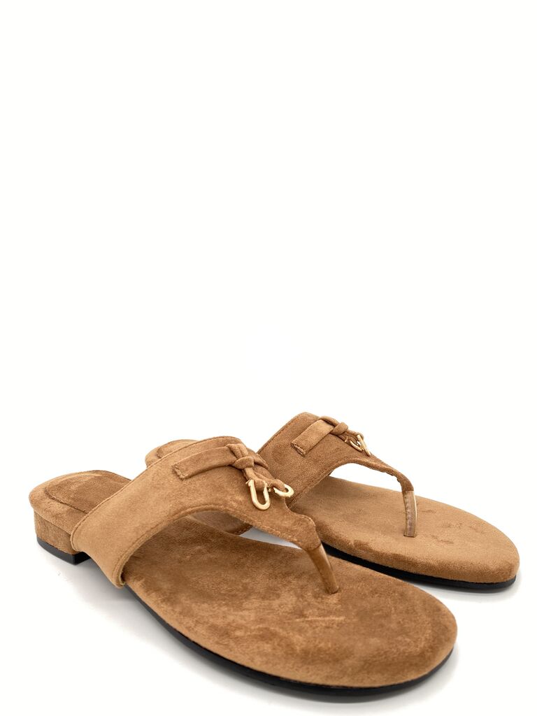 Flat Shoe Suede CAMEL