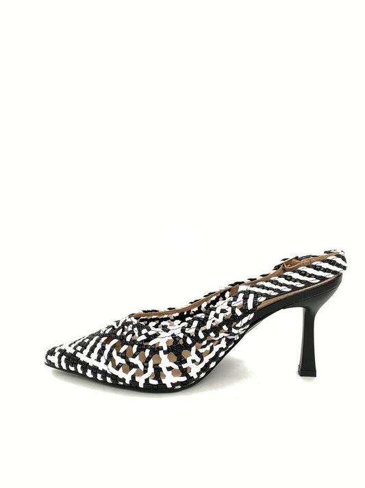 Sling-Back Braided.Nappa BLACK