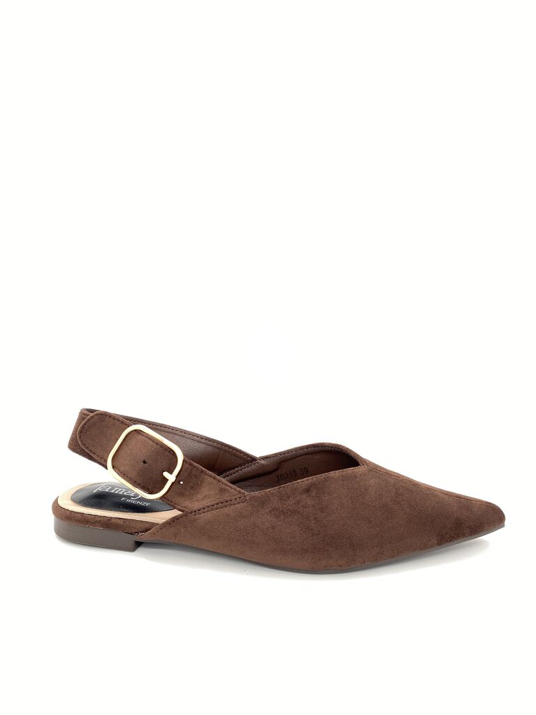 Sling-Back Suede BROWN