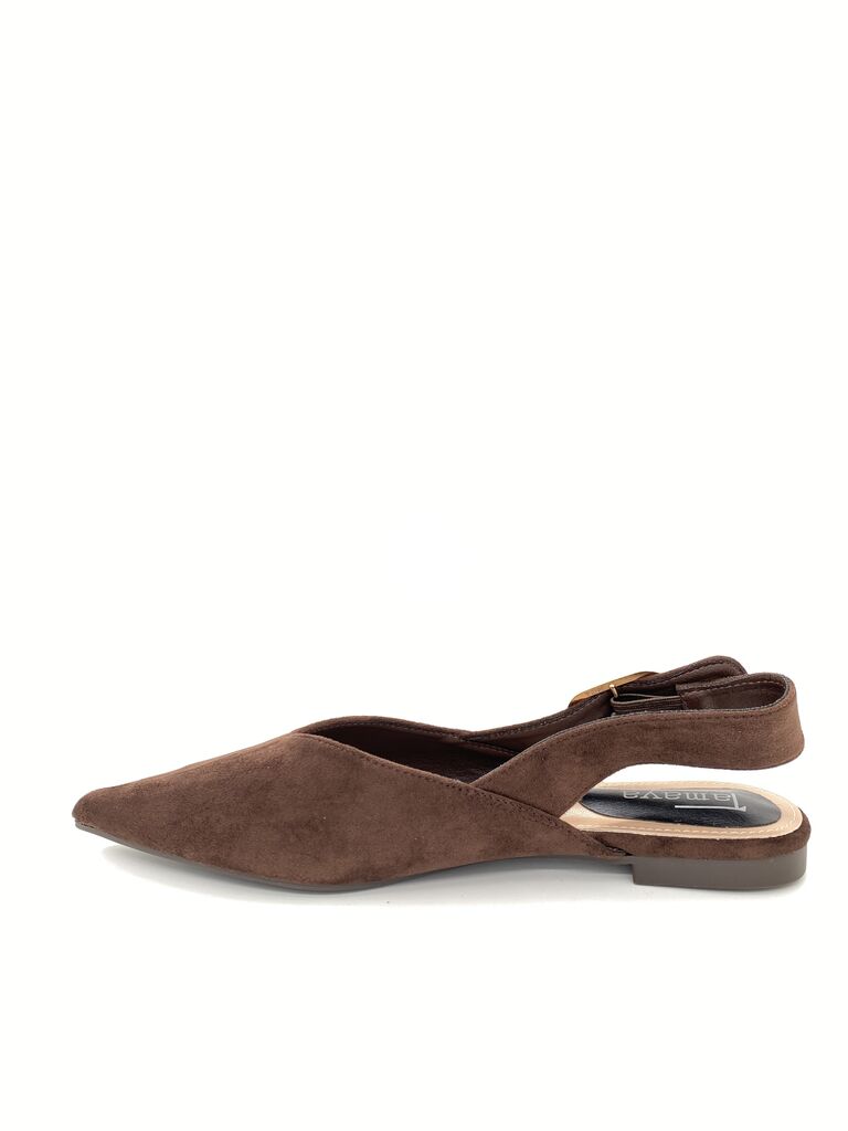 Sling-Back Suede BROWN