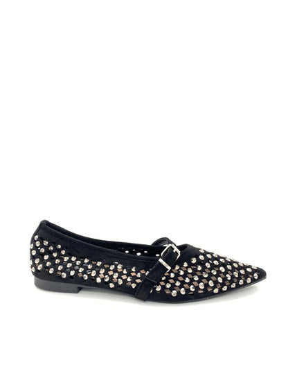 Mary Jane Shoe Suede BLACK