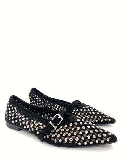 Mary Jane Shoe Suede BLACK