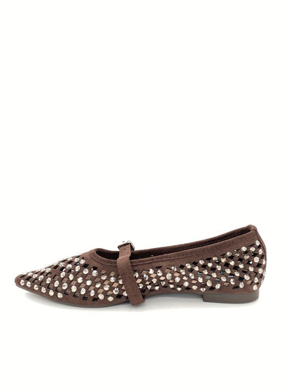 Mary Jane Shoe Suede BROWN