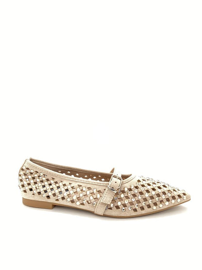 Mary Jane Shoe Suede KHAKI