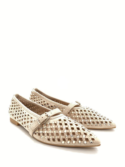 Mary Jane Shoe Suede KHAKI