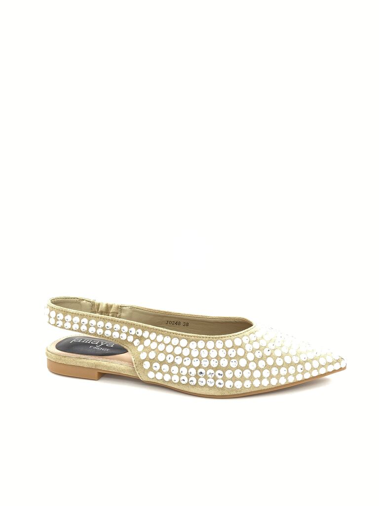 Flat Shoe Strass GREEN