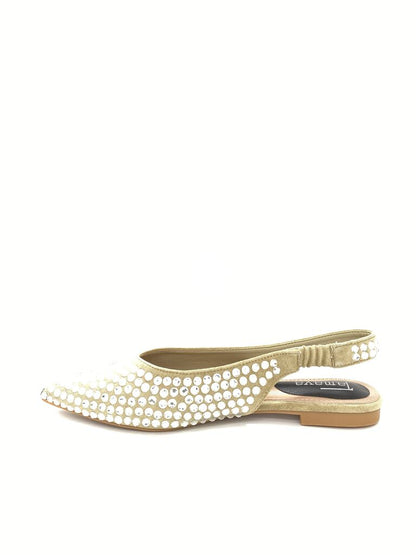 Flat Shoe Strass GREEN