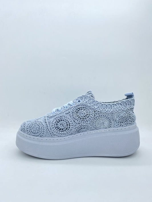 Sneaker Embroidery BLUE