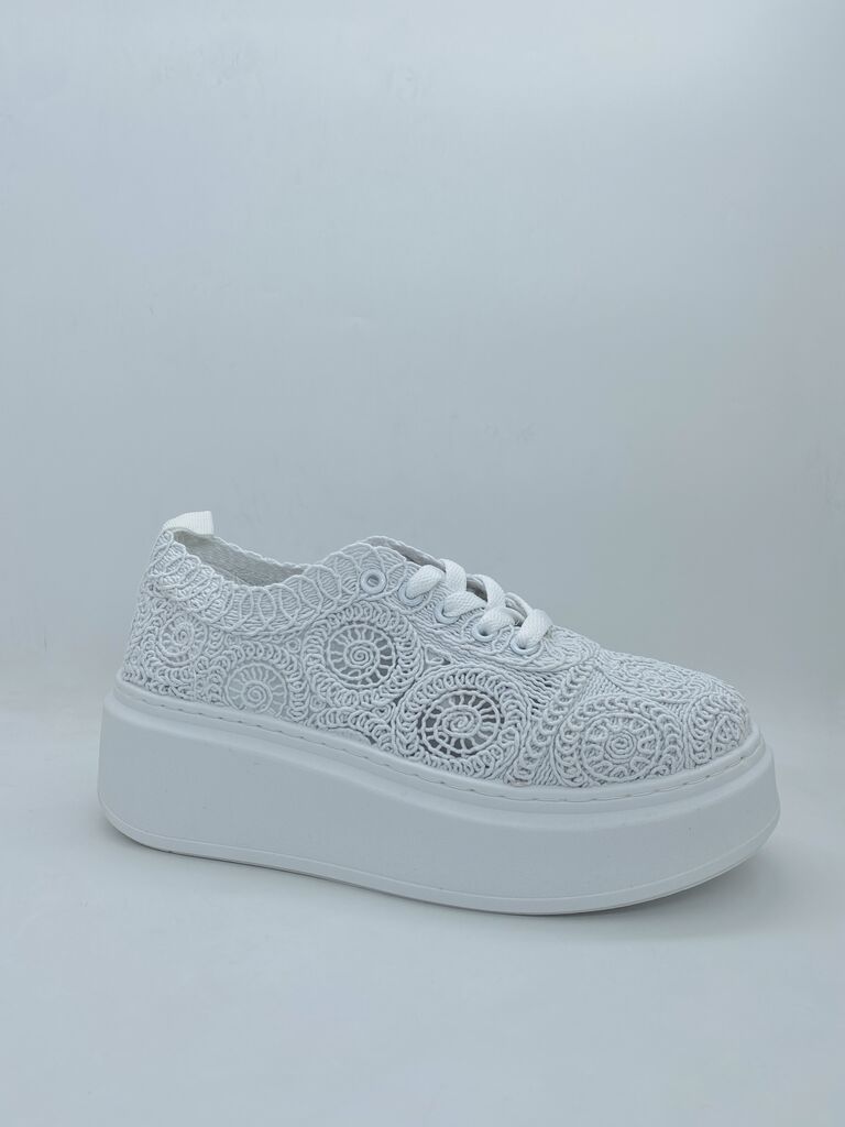 Sneaker Embroidery WHITE