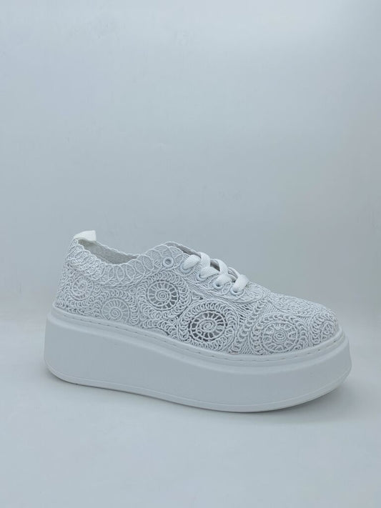 Sneaker Embroidery WHITE
