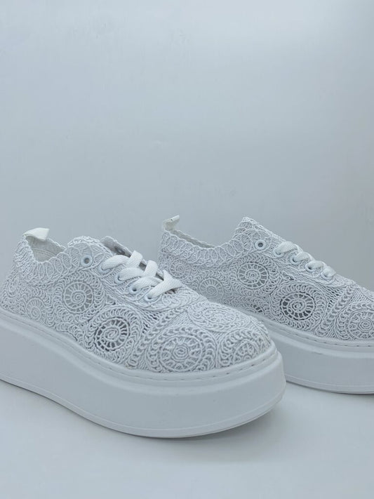 Sneaker Embroidery WHITE