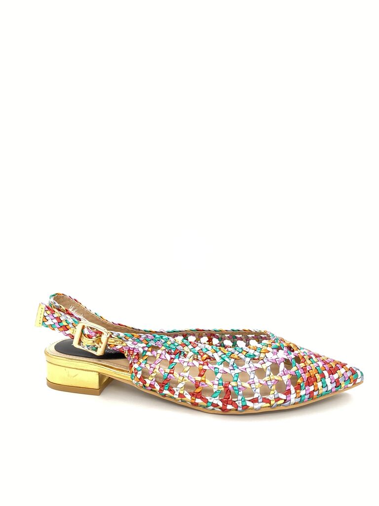 Sling-Back Braided Laminato MIX COL