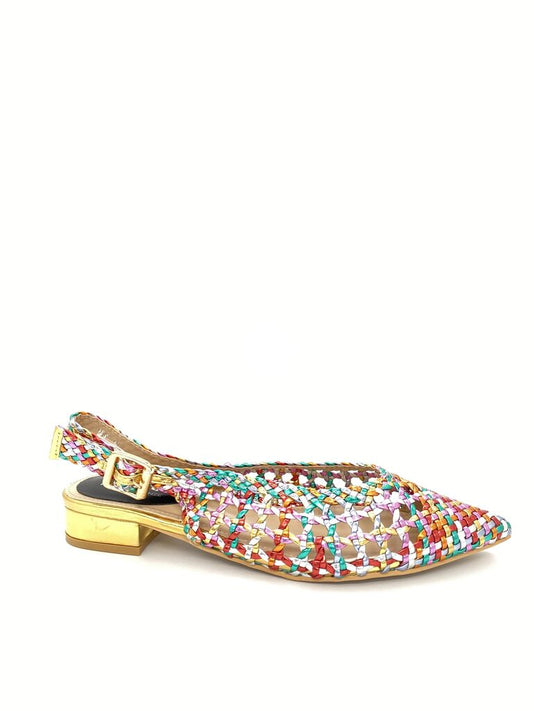 Sling-Back Braided Laminato MIX COL