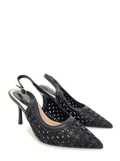 Sling-Back Nappa BLACK