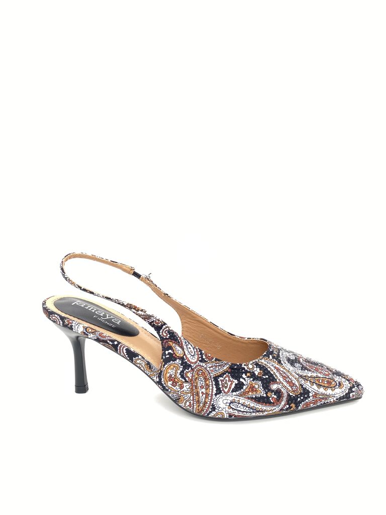 Sling-Back Tess/Stra BLACK