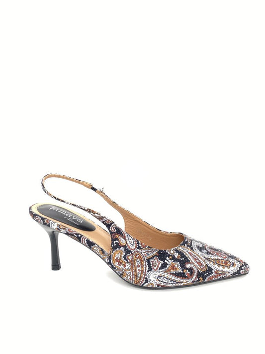 Sling-Back Tess/Stra BLACK