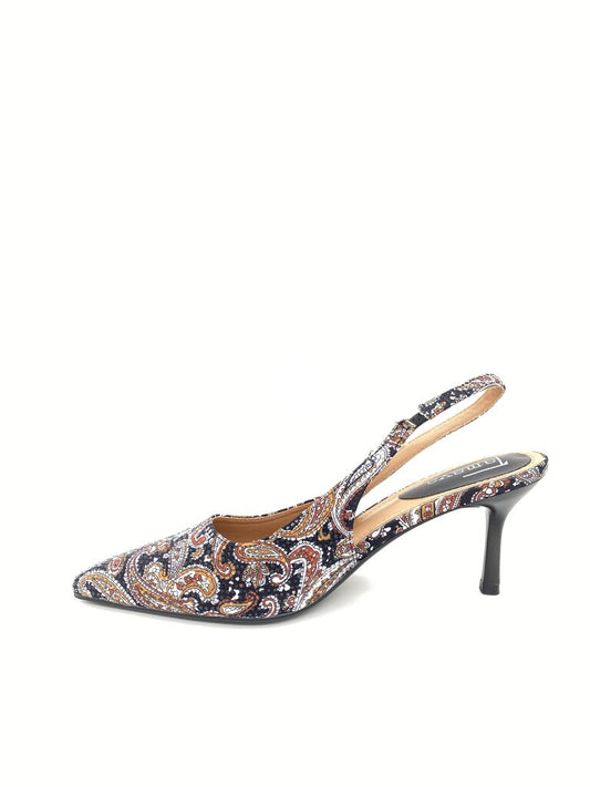 Sling-Back Tess/Stra BLACK