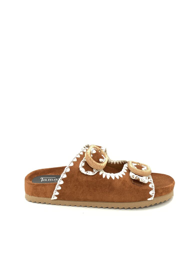 Slide Suede CAMEL