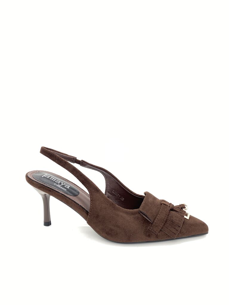 Sling-Back Suede BROWN