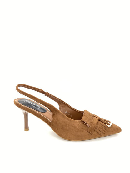 Sling-Back Suede CAMEL