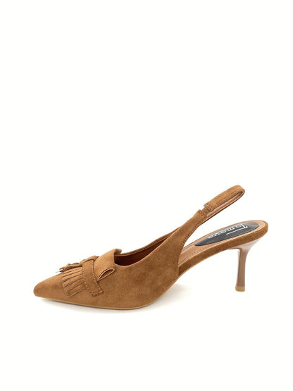 Sling-Back Suede CAMEL