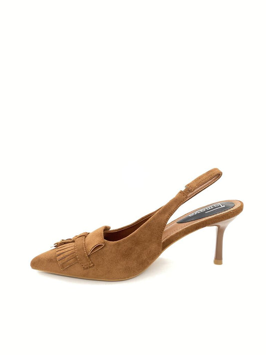 Sling-Back Suede CAMEL