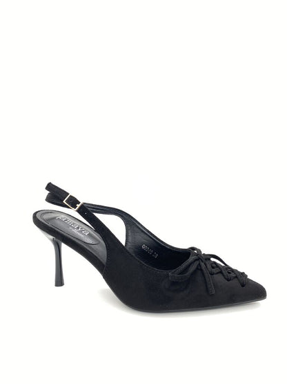 Sling-Back Suede BLACK