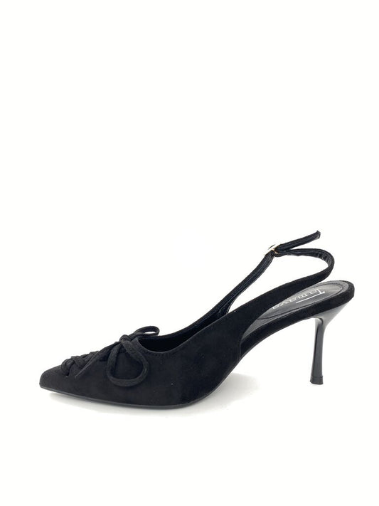 Sling-Back Suede BLACK