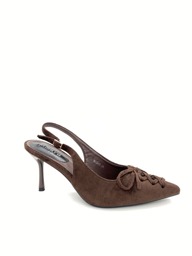 Sling-Back Suede BROWN