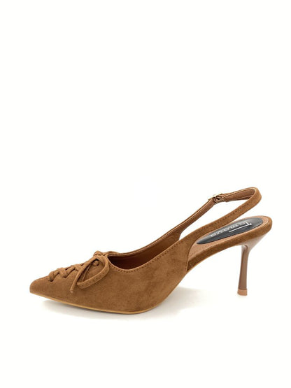 Sling-Back Suede CAMEL